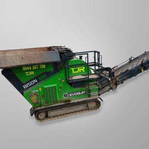 Mobilný drvič Bison – recyklácia stavebného odpadu TJR